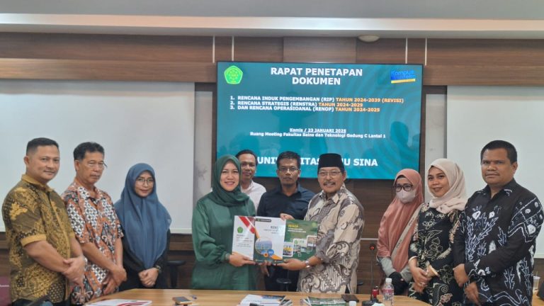Rapat Penetapan dan Penandatanganan Dokumen RIP, RENSTRA, dan RENOP Universitas Ibnu Sina: Komitmen Bersama Menuju Masa Depan Unggul