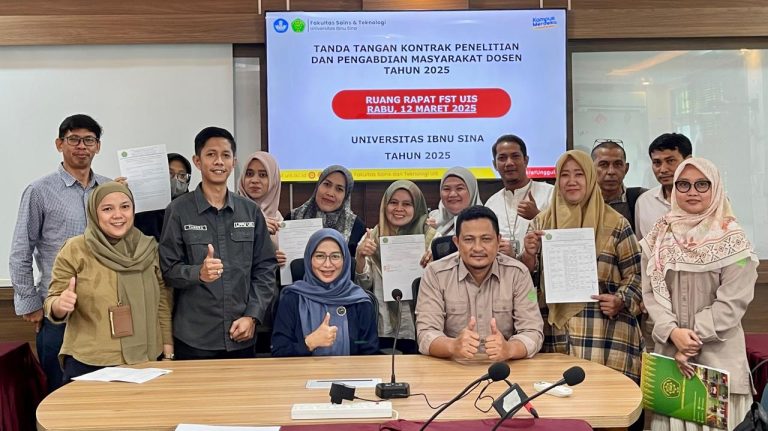 Penandatangan Kontrak Penelitian dan Pengabdian Dosen FST UIS 2025: Tingkatkan Mutu Kampus dan Kontribusi Kepada Masyarakat